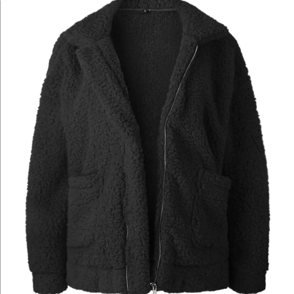 Black teddy jacket